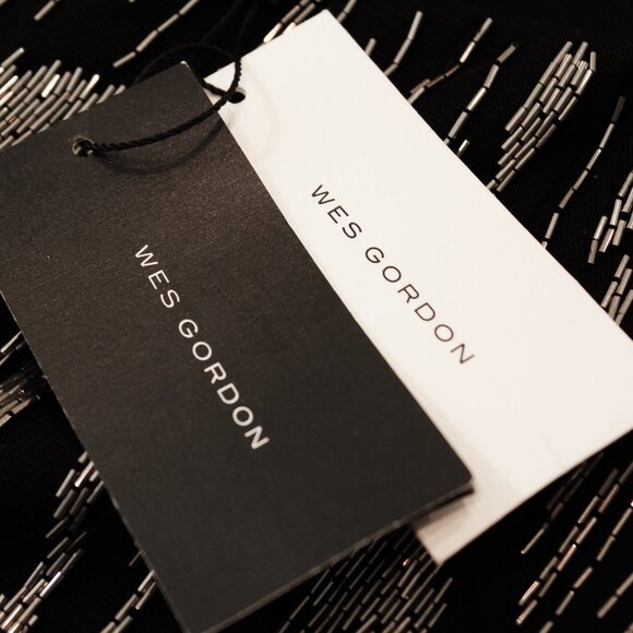 NWT Grail Item! Runway Spring 2013 Wes Gordon ‘Hex’ Embroidered Tulle w Metallic - Picture 9 of 11